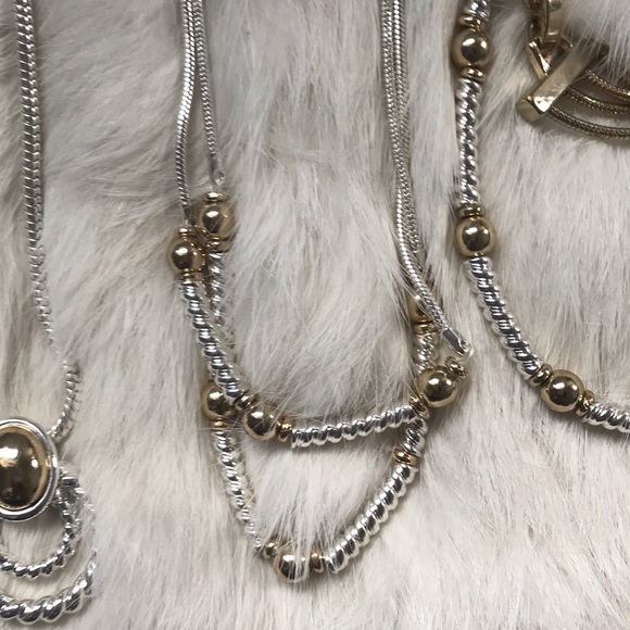 NEW 4 Napier Silver and gold Necklace and Bracelet - Picture 4 of 6